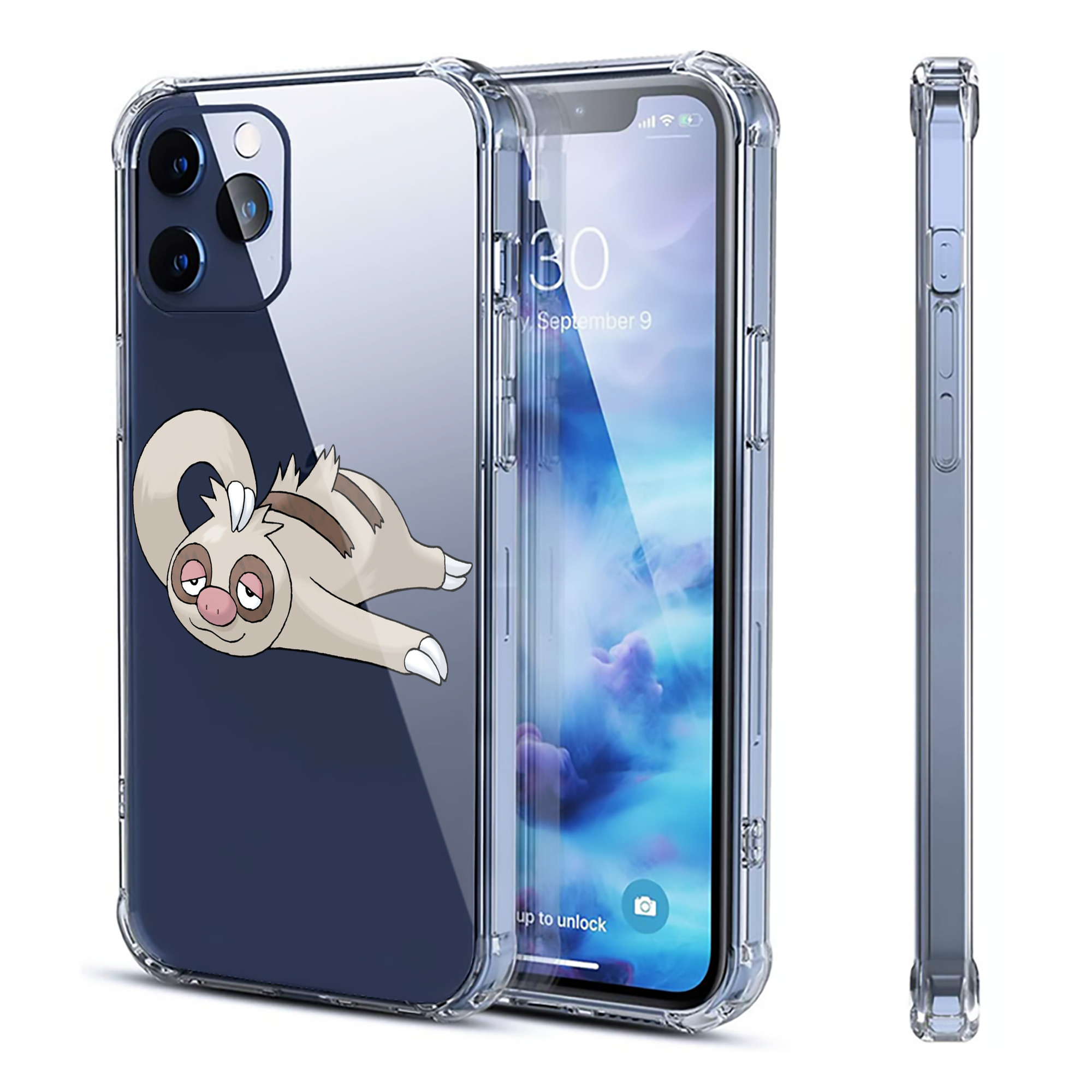 （画像用） ポケットモンスター Pokémon 【iPhone 12シリーズ対応】透明スマホケース（クリアソフトケース）